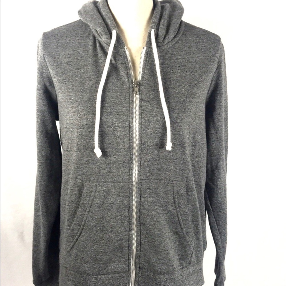 Divided Gray Zip Front Hoodie